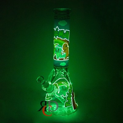 WATER PIPE BEAKER GLOW IN DARK WP25045 1CT
